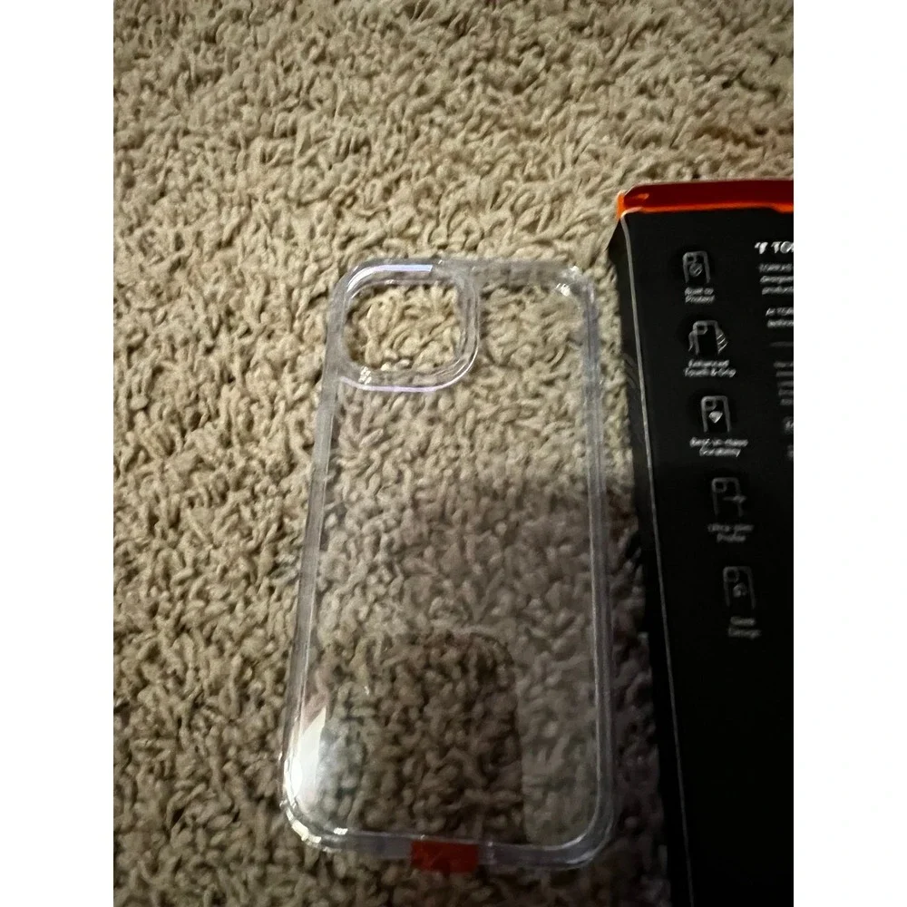 New TORRAS Diamond Clear Designed for iPhone 15 Case [Never Yellowing] [Military